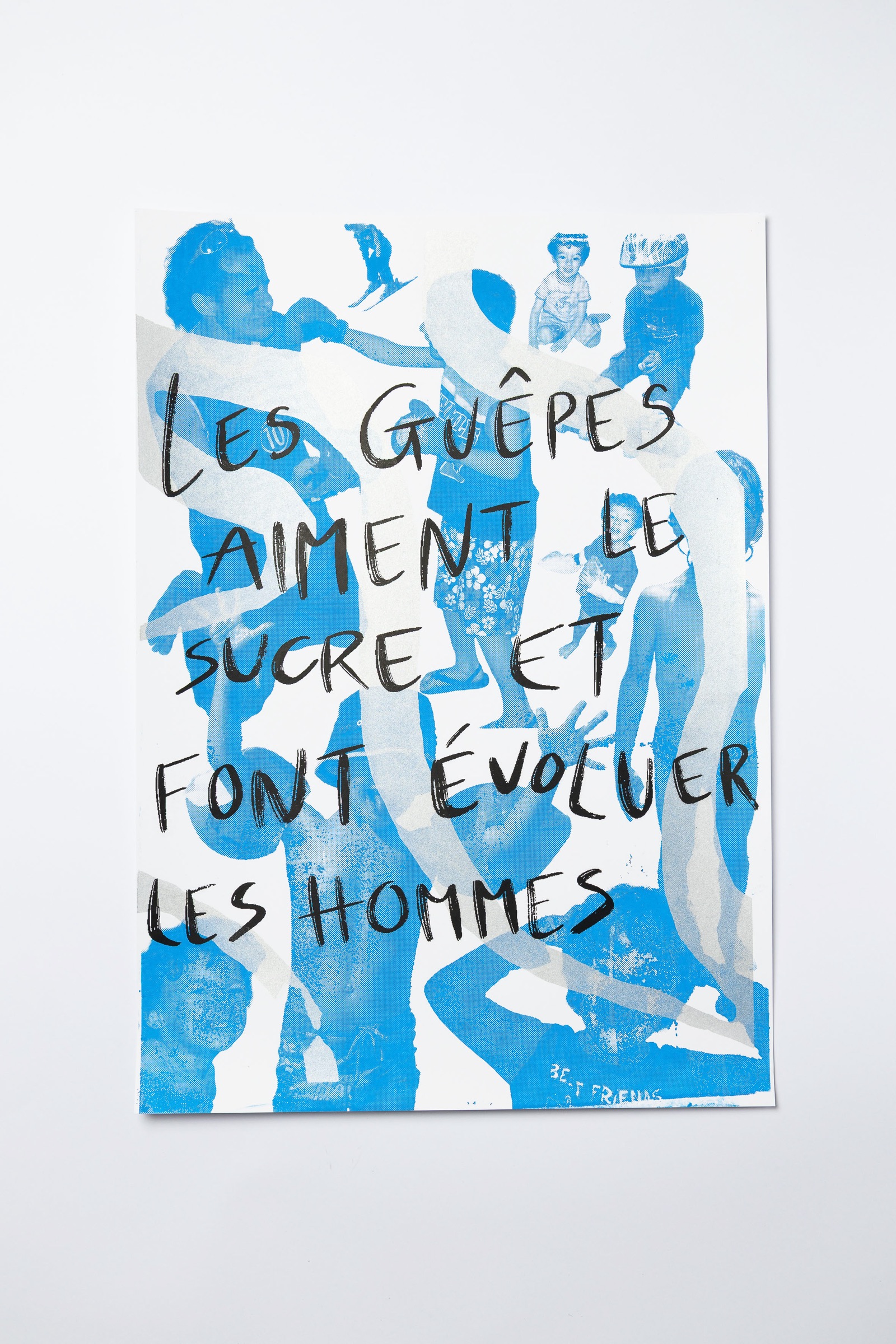 Concrete Love silkscreen poster from the CEPV collective exhibition