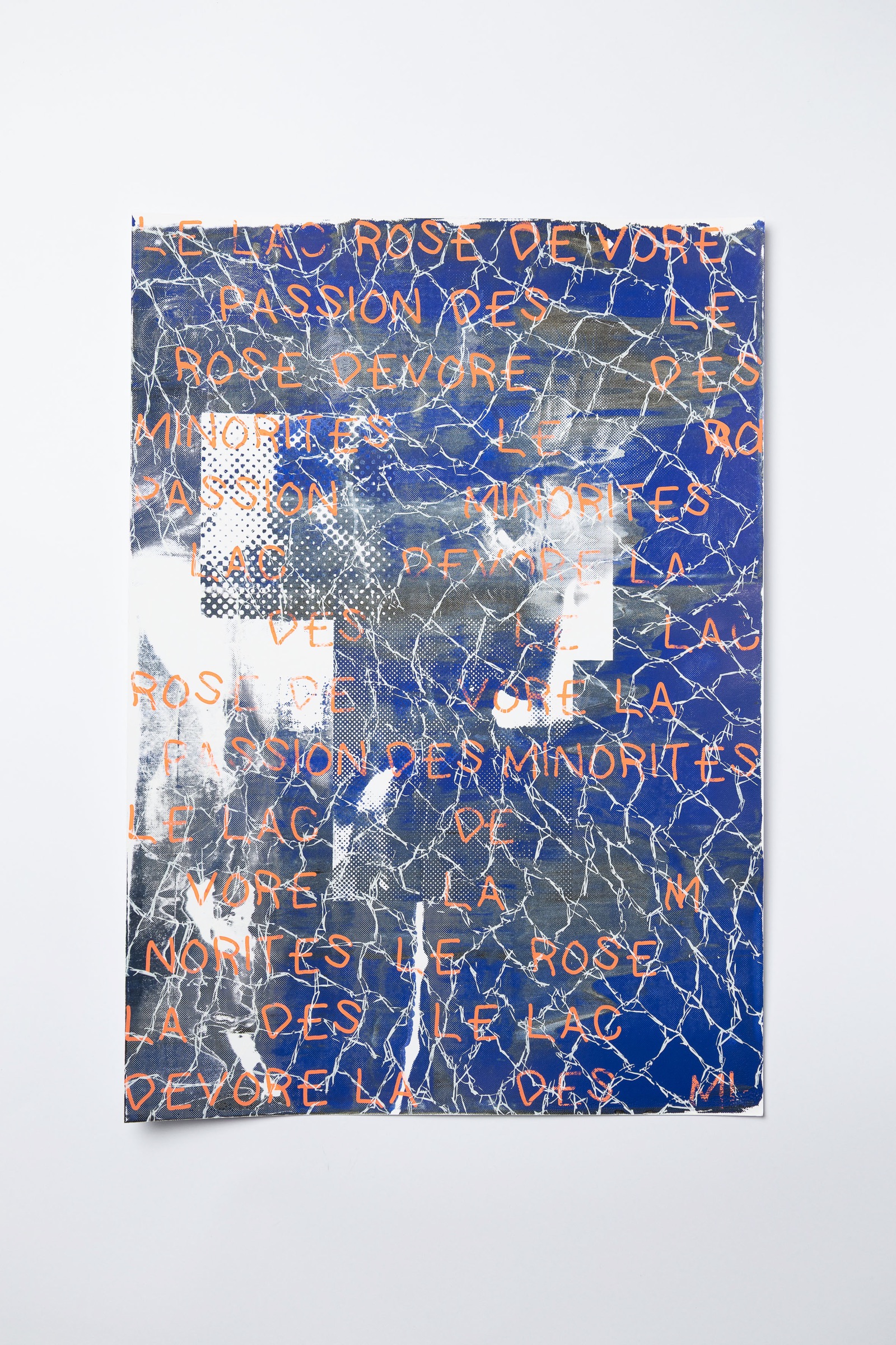 Concrete Love collective exhibition, silkscreen poster created by CEPV photography students